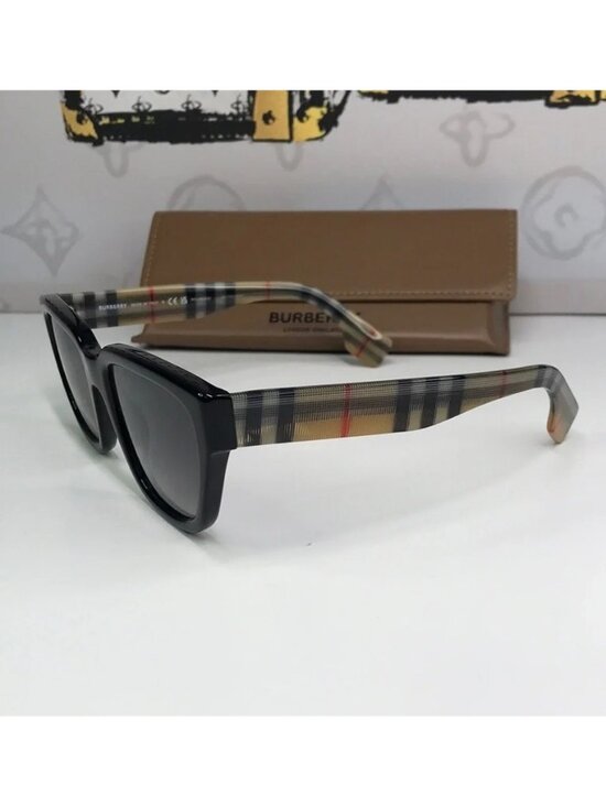 New 100% Authentic Burberry BE4277 3757/T3 Polarized Sunglasses – Black Frame